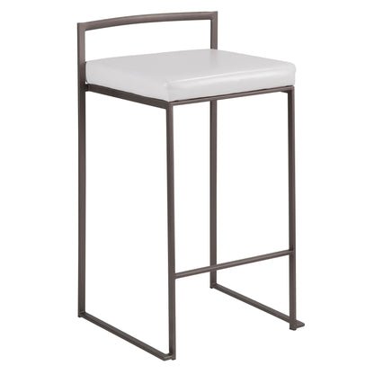 Majestic Office Furniture Stacker 26" Fixed-Height Counter Stool - Set Of 3