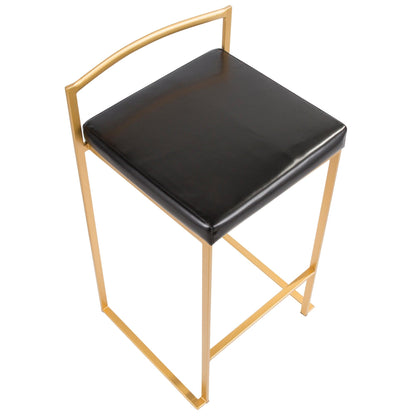 Majestic Office Furniture Stacker 26" Fixed-Height Counter Stool - Set Of 3