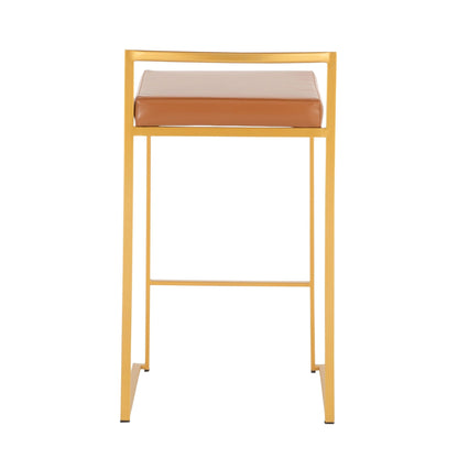 Majestic Office Furniture Stacker 26" Fixed-Height Counter Stool - Set Of 3