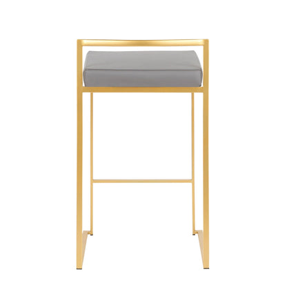 Majestic Office Furniture Stacker 26" Fixed-Height Counter Stool - Set Of 3