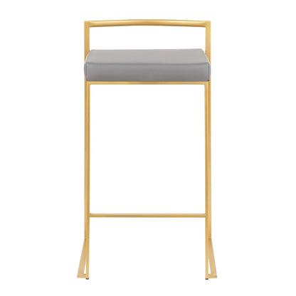 Majestic Office Furniture Stacker 26" Fixed-Height Counter Stool - Set Of 3