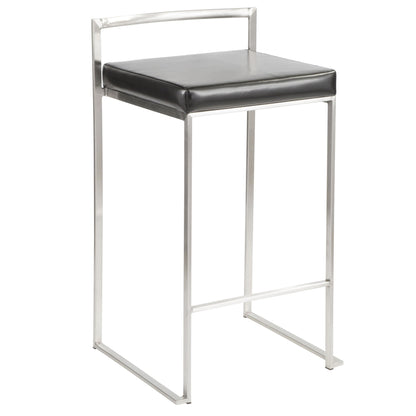 Majestic Office Furniture Stacker 26" Fixed-Height Counter Stool - Set Of 3