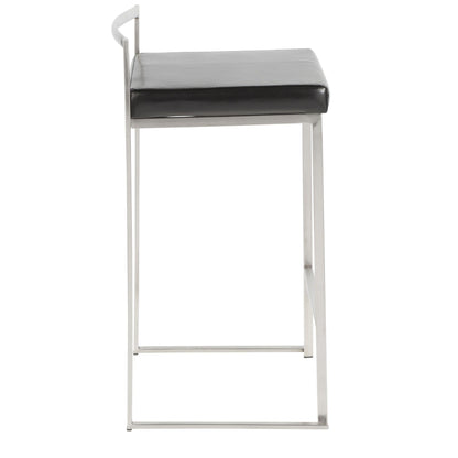Majestic Office Furniture Stacker 26" Fixed-Height Counter Stool - Set Of 3