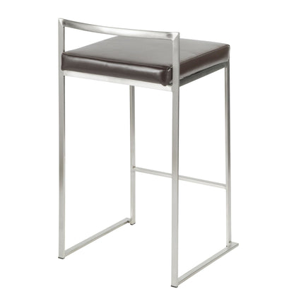 Majestic Office Furniture Stacker 26" Fixed-Height Counter Stool - Set Of 3