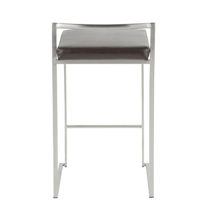 Majestic Office Furniture Stacker 26" Fixed-Height Counter Stool - Set Of 3