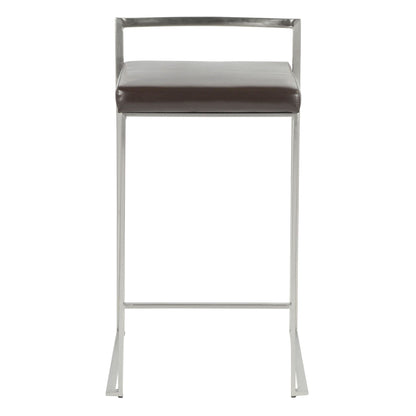 Majestic Office Furniture Stacker 26" Fixed-Height Counter Stool - Set Of 3