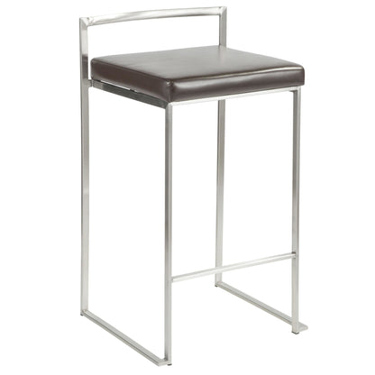 Majestic Office Furniture Stacker 26" Fixed-Height Counter Stool - Set Of 3