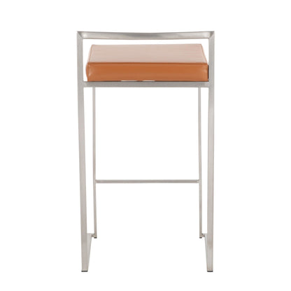 Majestic Office Furniture Stacker 26" Fixed-Height Counter Stool - Set Of 3