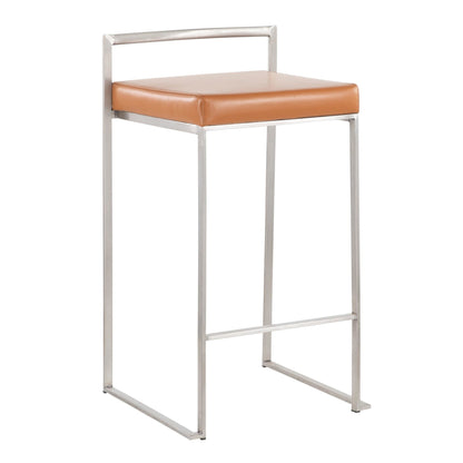 Majestic Office Furniture Stacker 26" Fixed-Height Counter Stool - Set Of 3