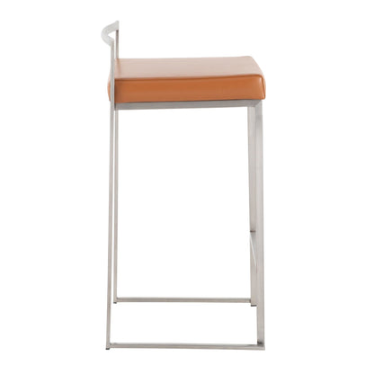 Majestic Office Furniture Stacker 26" Fixed-Height Counter Stool - Set Of 3