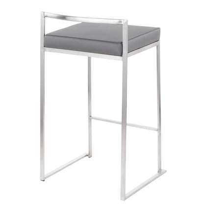 Majestic Office Furniture Stacker 26" Fixed-Height Counter Stool - Set Of 3