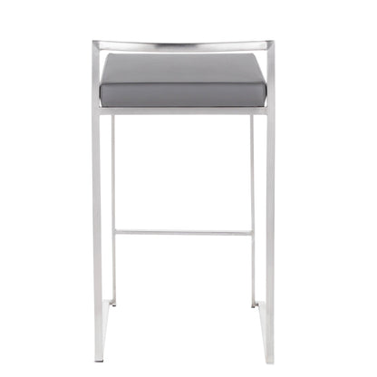 Majestic Office Furniture Stacker 26" Fixed-Height Counter Stool - Set Of 3