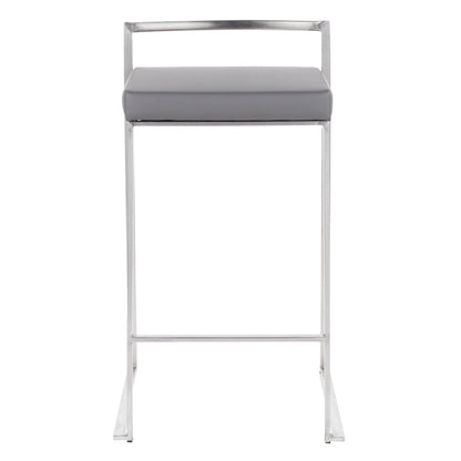 Majestic Office Furniture Stacker 26" Fixed-Height Counter Stool - Set Of 3