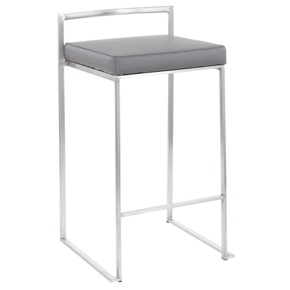 Majestic Office Furniture Stacker 26" Fixed-Height Counter Stool - Set Of 3