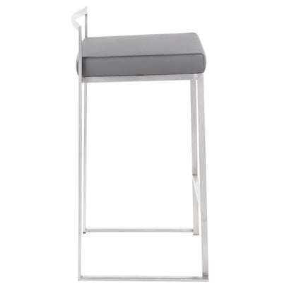 Majestic Office Furniture Stacker 26" Fixed-Height Counter Stool - Set Of 3