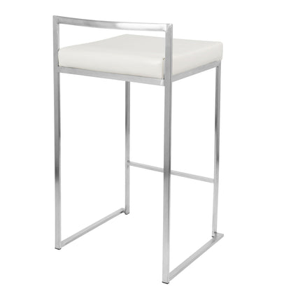 Majestic Office Furniture Stacker 26" Fixed-Height Counter Stool - Set Of 3