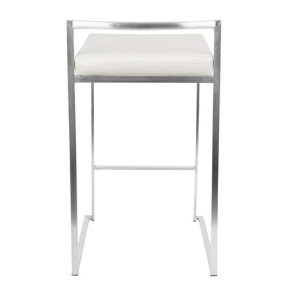 Majestic Office Furniture Stacker 26" Fixed-Height Counter Stool - Set Of 3