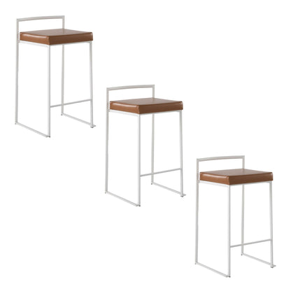 Majestic Office Furniture Stacker 26" Fixed-Height Counter Stool - Set Of 3