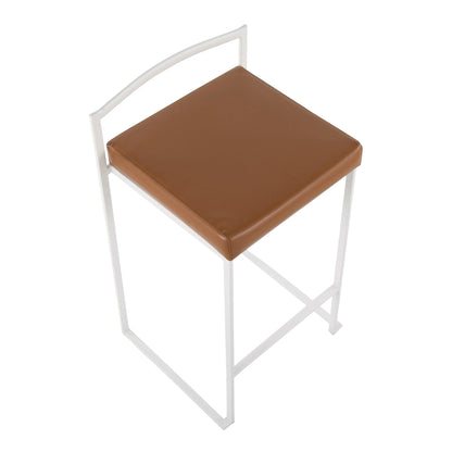 Majestic Office Furniture Stacker 26" Fixed-Height Counter Stool - Set Of 3