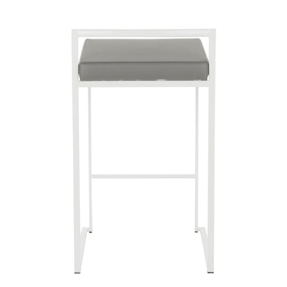 Majestic Office Furniture Stacker 26" Fixed-Height Counter Stool - Set Of 3