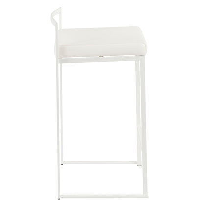 Majestic Office Furniture Stacker 26" Fixed-Height Counter Stool - Set Of 3