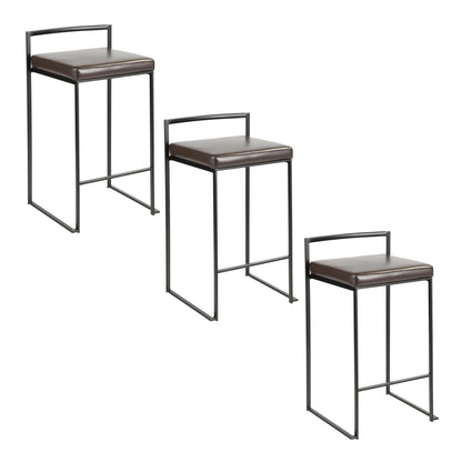 Majestic Office Furniture 26" Fixed-Height Counter Stool - Set Of 3