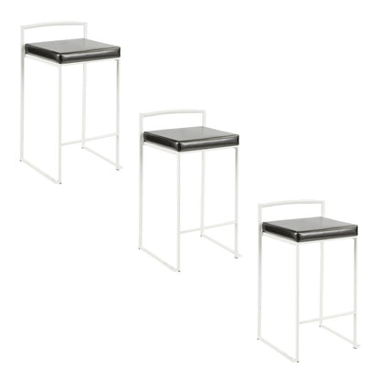 Majestic Office Furniture 26" Fixed-Height Counter Stool - Set Of 3