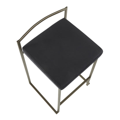 Majestic Office Furniture Stacker 26" Fixed-Height Counter Stool - Set Of 3