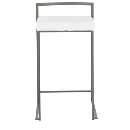Majestic Office Furniture Stacker 26" Fixed-Height Counter Stool - Set Of 3