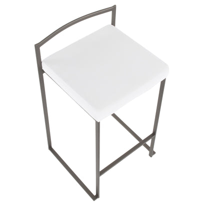 Majestic Office Furniture Stacker 26" Fixed-Height Counter Stool - Set Of 3