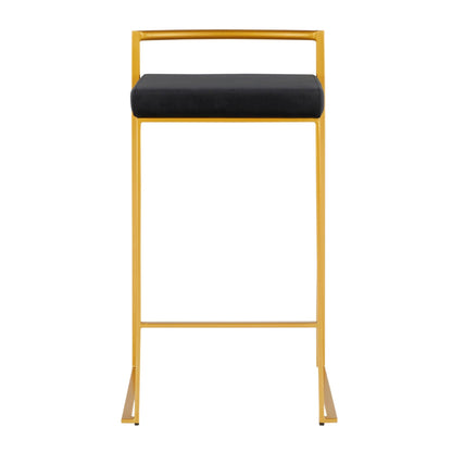 Majestic Office Furniture Stacker 26" Fixed-Height Counter Stool - Set Of 3