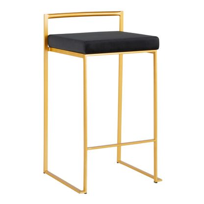 Majestic Office Furniture Stacker 26" Fixed-Height Counter Stool - Set Of 3