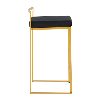 Majestic Office Furniture Stacker 26" Fixed-Height Counter Stool - Set Of 3