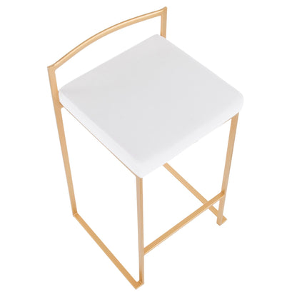 Majestic Office Furniture Stacker 26" Fixed-Height Counter Stool - Set Of 3