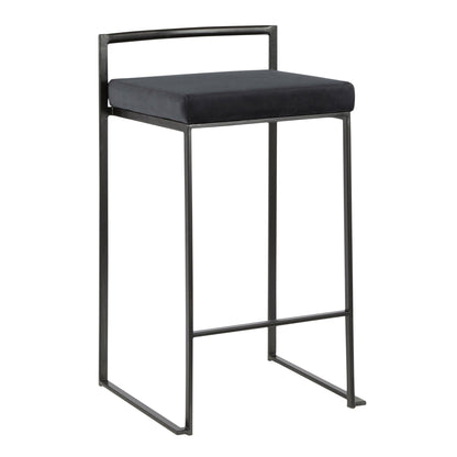 Majestic Office Furniture Stacker 26" Fixed-Height Counter Stool - Set Of 3