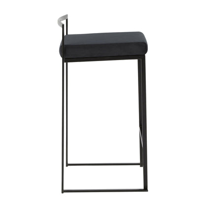 Majestic Office Furniture Stacker 26" Fixed-Height Counter Stool - Set Of 3