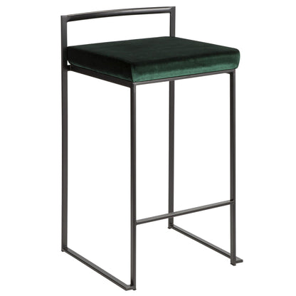 Majestic Office Furniture Stacker 26" Fixed-Height Counter Stool - Set Of 3