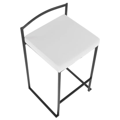Majestic Office Furniture Stacker 26" Fixed-Height Counter Stool - Set Of 3