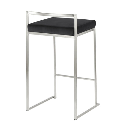 Majestic Office Furniture Stacker 26" Fixed-Height Counter Stool - Set Of 3