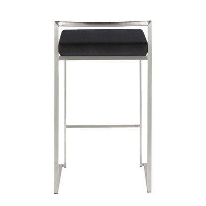 Majestic Office Furniture Stacker 26" Fixed-Height Counter Stool - Set Of 3