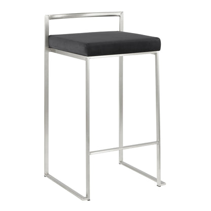Majestic Office Furniture Stacker 26" Fixed-Height Counter Stool - Set Of 3