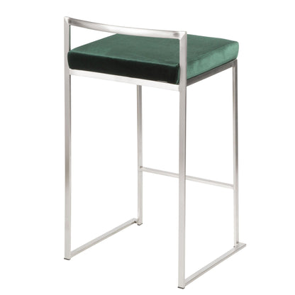 Majestic Office Furniture Stacker 26" Fixed-Height Counter Stool - Set Of 3