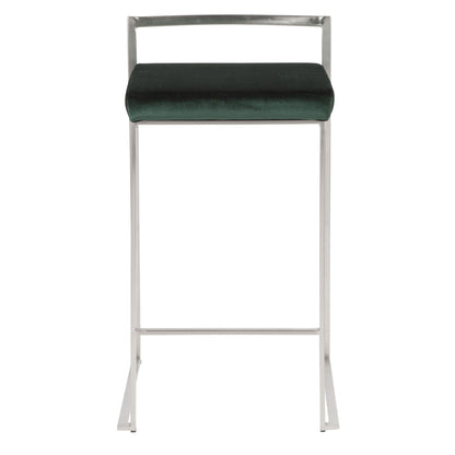 Majestic Office Furniture Stacker 26" Fixed-Height Counter Stool - Set Of 3