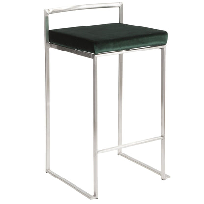 Majestic Office Furniture Stacker 26" Fixed-Height Counter Stool - Set Of 3