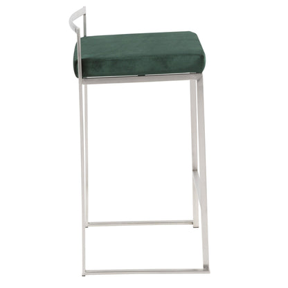 Majestic Office Furniture Stacker 26" Fixed-Height Counter Stool - Set Of 3