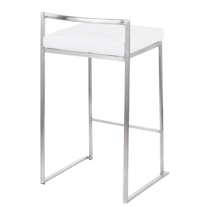 Majestic Office Furniture Stacker 26" Fixed-Height Counter Stool - Set Of 3
