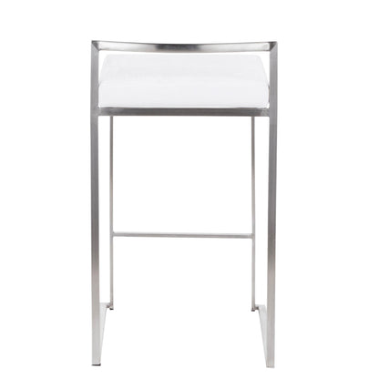 Majestic Office Furniture Stacker 26" Fixed-Height Counter Stool - Set Of 3