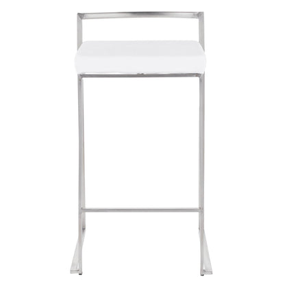 Majestic Office Furniture Stacker 26" Fixed-Height Counter Stool - Set Of 3