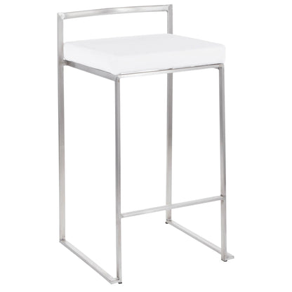 Majestic Office Furniture Stacker 26" Fixed-Height Counter Stool - Set Of 3