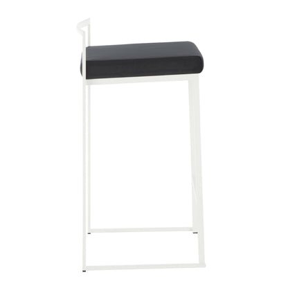 Majestic Office Furniture Stacker 26" Fixed-Height Counter Stool - Set Of 3